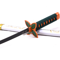 Ventes rapides Nouveau style Demon Slayer Version blanche Kochou Shinobu 17' Mini épée de cosplay d'anime en bois