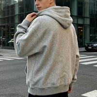 Sweat-shirt uni streetwear, logo personnalisé, vente en gros, sweats à capuche de haute qualité, poids lourd