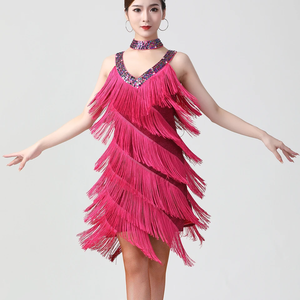 Vestido Flapper de gran Gatsby para mujer, nuevo vestido de fiesta para mujer, con lentejuelas de quadcopter disfraces de actuación de baile, vestido de Salsa latina 1920 - Product Image 3