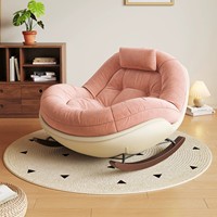 Fauteuil à bascule de luxe en forme d'œuf, fauteuil de détente individuel pour salon, balcon, salon, fauteuil confortable pour la sieste