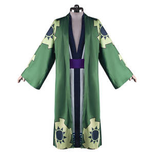 Costume de cosplay <span class=keywords><strong>Zoro</strong></span> Roronoa <span class=keywords><strong>One</strong></span> <span class=keywords><strong>Piece</strong></span> Flying Comic, haut de style japonais, kimono yukata avec cape, polyester, unisexe adulte - Product Image 5