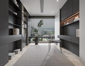 Librero Moderno de Madera Negra JINGSHUN para Apartamento, Oficina en Casa, Sala de Estar, Escuela, <span class=keywords><strong>con</strong></span> Estantes Flotantes, Mueble Ahorrador de Espacio - Product Image 2