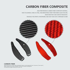 Extension de volant de voiture en Fiber de carbone, levier de vitesse pour <span class=keywords><strong>Porsche</strong></span> <span class=keywords><strong>Panamera</strong></span> Cayenne Macan 718 911 918 <span class=keywords><strong>2023</strong></span>, pièce de voiture - Product Image 5