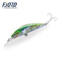 FJORD 3D Printing Color Sinking Minnow Lure 17g 70mm Glowing Saltwater Leurres