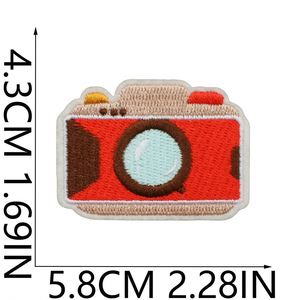 New Iron on Embroidery Angel <b>Camera</b> Mushroom Flower Bag Letter Patch for Clothes <b>Backpack</b> Decoration - Product Image 4