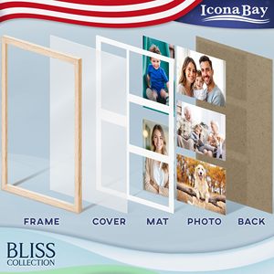 Customized 4X6 5X7 8X10 A4 A3 Black Table Wall Hanging <b>Plastic</b> Mdf Wooden Picture Photo <b>Frame</b> For Home Decorative - Product Image 2