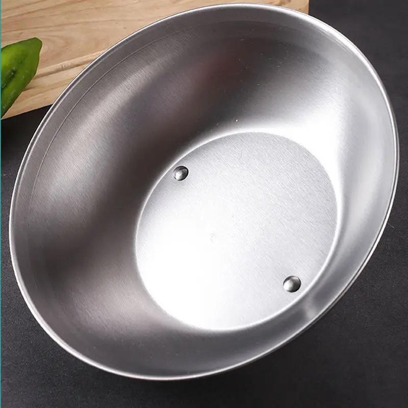 Accessoires de plaque chauffante-Couvercle de badigeonnage rond robuste Couvercle de cuisson à la vapeur en acier inoxydable Cloche de restaurant servant un couvercle de nourriture