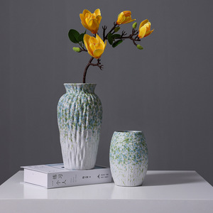 Vase en céramique sophistiqué de qualité supérieure, à double usage pour fleurs fraîches, séchées ou hydroponiques - Product Image 3