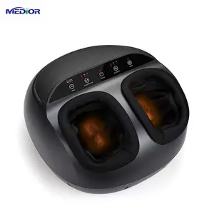 Máquina de masaje de pies OEM/ODM Amazon, masajeador de pies con terapia de amasado profundo por calor, presión de aire