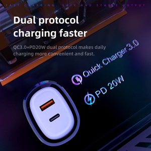 Venta caliente EU Rt Tipo C PD 20W Pared Usb-C 1 Puerto Móvil Teléfono completo Android Cargador rápido - Product Image 3