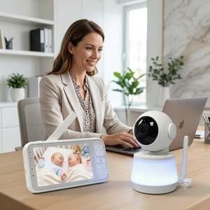 Monitor para Bebés KT524L Sin WiFi, Pantalla IPS de 5 Pulgadas, Cámara de Video Inalámbrica HD 720P con PTZ, Batería de 5000mAh, Protección de Privacidad - Product Image 1