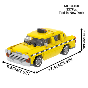 MOC4150 337Pcs <span class=keywords><strong>Taxi</strong></span> À <span class=keywords><strong>New</strong></span> <span class=keywords><strong>York</strong></span> DIY MOC Bricks Juguetes Building Block Sets Jouets Éducatifs Enfants - Product Image 2