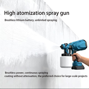 Pistola <span class=keywords><strong>de</strong></span> Pintura Inalámbrica Mini, Motor sin Escobillas, Batería <span class=keywords><strong>de</strong></span> Litio <span class=keywords><strong>de</strong></span> Grado Industrial, para Uso Doméstico y <span class=keywords><strong>Bricolaje</strong></span>, Vaso <span class=keywords><strong>de</strong></span> 200 ml - Product Image 6