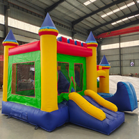 Château gonflable et trampoline commercial en PVC de petite taille avec protection UV, ignifuge, facile à installer pour les enfants