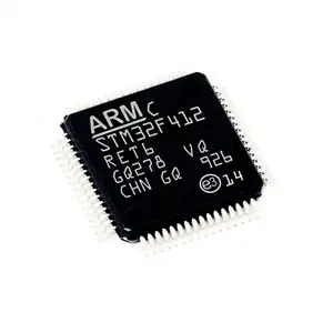 Venta al por mayor de STM32F412RET6 64-LQFP original ST MCU microcontrolador IC bala