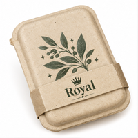 Boîte d'emballage personnalisée en pâte à papier avec manchon logo, boîte cadeau biodégradable en pâte moulée pour savon, bijoux, cosmétiques, DIY, écologique