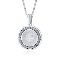 Colliers personnalisés en acier inoxydable avec calligraphie arabe islamique en zircon, bijoux de mode raffinés pour femmes 2024