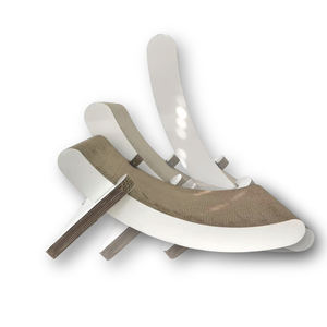 Tiragraffi per Gatti Moderno di Lusso a Due Livelli, Regolabile in Altezza, Verticale e Orizzontale, Arredamento Interattivo per Animali Domestici - Product Image 2