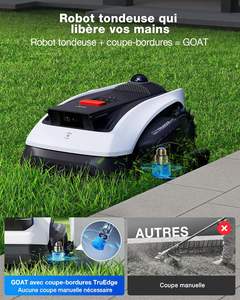 For Ecovacs GOAT O1200 LiDAR PRO <b>Robot</b> Lawn Mower EU 1200m² 360° Dual-LiDAR Navigation Auto Mapping 3D AI Obstacle Avoidance - Product Image 2
