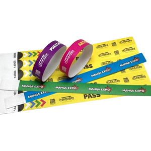 Braccialetti in Carta Personalizzabili Tyvek per Occasioni Festive - per Songkran, Pesce d'Aprile, Capodanno, Natale, Feste con Logo - Product Image 2