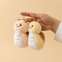 En gros, Mini Adorables Peluches Porte-clés Escargot, Poupées en Peluche Personnalisées, Mascottes de Dessins Animés Douces, Jouets en Peluche pour Cadeau Promotionnel