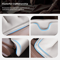 Repose-jambes pour siège de voiture en cuir Nappa et mousse à mémoire de forme, coussin de soutien respirant et antidérapant, adapté à toutes les saisons, pièces automobiles