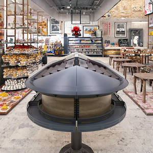 Wooden Double-Sided <b>Heavy</b> <b>Duty</b> Bakery Bread Display Stand Rack 120-160kg Capacity Epoxy Powder Coating for Supermarket Retail - Product Image 3