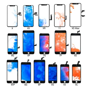 Tela lcd para substituição de celular, display digitalizador touch screen para iphone 5 6 7 8 11 x xs painel de exibição de lcds máx