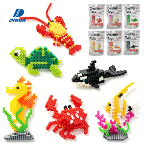<span class=keywords><strong>Perles</strong></span> à fusionner, kits de <span class=keywords><strong>perles</strong></span> à repasser, série 3D Monde sous-marin, vie marine, bricolage éducatif et artisanat créatif pour enfants, développement de la motricité fine - Product Image 1