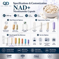 Capsules de Nicotinamide NAD végétaliennes non OGM 250 mg, directement de l'usine, pour lutter contre le vieillissement et l'augmentation de l'énergie, fabricant OEM