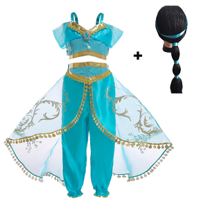 Disfraz <span class=keywords><strong>de</strong></span> Princesa Jasmine <span class=keywords><strong>2022</strong></span> para Niñas, Disfraz <span class=keywords><strong>de</strong></span> Aladdin para Fiestas, Ropa para Niños, Cumpleaños, Halloween, Actuaciones, con Accesorios - Product Image 3