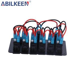 <span class=keywords><strong>Interruptor</strong></span> de circuito impermeable, Cargador <span class=keywords><strong>USB</strong></span> Dual, <span class=keywords><strong>interruptor</strong></span> basculante LED de 12V, Panel de <span class=keywords><strong>interruptor</strong></span> de 6 entradas para coche, barco marino - Product Image 4