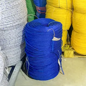 Corda de armadilha industrial 3 fios PP corda de embalagem torcida para embalagem de pesca PP PE corda tamanho 4-60mm