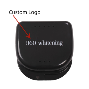 علبة تخزين أسنان اصطناعية بلاستيكية للاستخدام مرة واحدة، علبة أسنان مع فتحة - Product Image 3