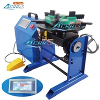 Positionneur de soudage rotatif automatique PLC 220V avec moteur pas à pas, réglage de vitesse, réservoir sous pression en acier inoxydable et mandrin de 400 mm, capacité 200 kg