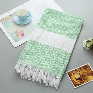 Bãi biển khăn với lá hoa in nhanh khô, siêu thấm Poncho khăn xách tay kỳ nghỉ du lịch Chăn cho người lớn/