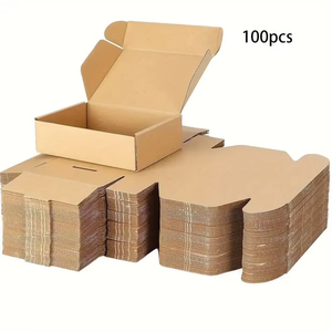 Customizable Corrugated Kraft Tuck Top <b>Boxes</b> For Small Business <b>Mailing</b> And Gift Packaging - Product Image 4