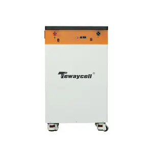 Tewaycell ứng dụng năng lượng mặt trời lưu trữ năng lượng điện tường 48V 300ah 15kwh LiFePO4 Pin cho nhà