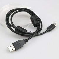 Câble de données PVC blindé à anneau magnétique authentique de type T de 1 mètre, en stock, fourni par l'usine, connecteur Type-C certifié aux normes KC EMC