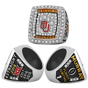 Bague de champion de l'université d'État de l'Oklahoma 2018, matériau en alliage de haute qualité, bague de mode esthétique moderne sportive bague de médaille jeunesse - Product Image 2