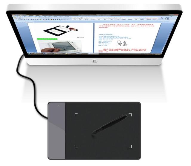 Huion 420 Tablet Graficadora 4.2*2.2 Inch Tableta De Dibujo Digital Profesional Accesorios Para Computadora