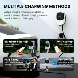 Chargeur de <span class=keywords><strong>voiture</strong></span> <span class=keywords><strong>électrique</strong></span> RFID 7KW Type 2, nouvelle station de charge murale pour voitures <span class=keywords><strong>électrique</strong></span>s BYD MG ID4 - Product Image 3