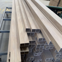<strong>Best</strong>-<strong>selling</strong> <strong>Composite</strong> Wpc square Timber Tube for Wall Partition Wholesale Price Pvc Wood Grain <strong>Claddings</strong>