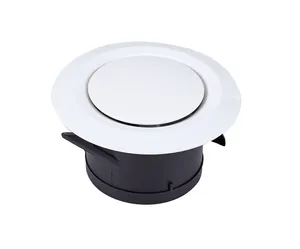 Disque rond en plastique Ventilation murale Diffuseur de sorties d'air Diffuseur de plafond pour évent d'échappement pour système de ventilation