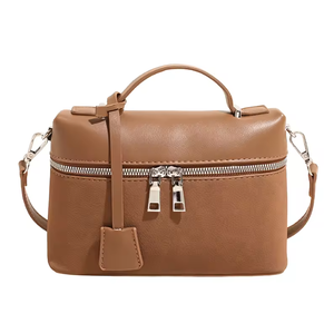 กระเป๋าสะพายไหล่ทรงสี่เหลี่ยมสำหรับสาวๆ คุณภาพสูง เรียบง่าย นุ่มนวล ขายดี พร้อมซิป - Product Image 3