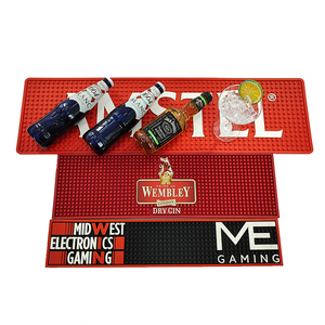 Source Factory Custom PVC Bar Mat <b>Waterproof</b> Pad, OEM Cheap PVC Custom Rubber Bar Non-slip Mat - Product Image 3