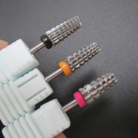 Juego de 5 Brocas de Carburo de Tungsteno 4XC para Uñas, con Barril de Seguridad Grande, para Belleza