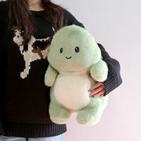 Peluche tortue personnalisée, jouet doux et réconfortant, tissu super doux, rembourrage en coton PP, coquille brodée pour enfants