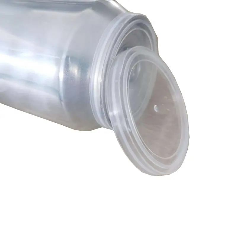 प्लास्टिक स्पष्ट ढक्कन पॉप डिब्बे के लिए छोटे पीई टोपी पेय टिन के डिब्बे के लिए शीर्ष ढक्कन