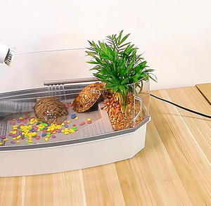 Groothandel Hoge Kwaliteit Ecologische Schildpad Tank Aquarium Voor Reptiel Aquatische Schildpad Zwembad Tank - Product Image 5